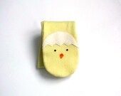 Childrens scarf  Easter Chick Egg Kids  scarf fleece Cowl  Neckwarmer winter clothes warm yellow easter basket easter outfit