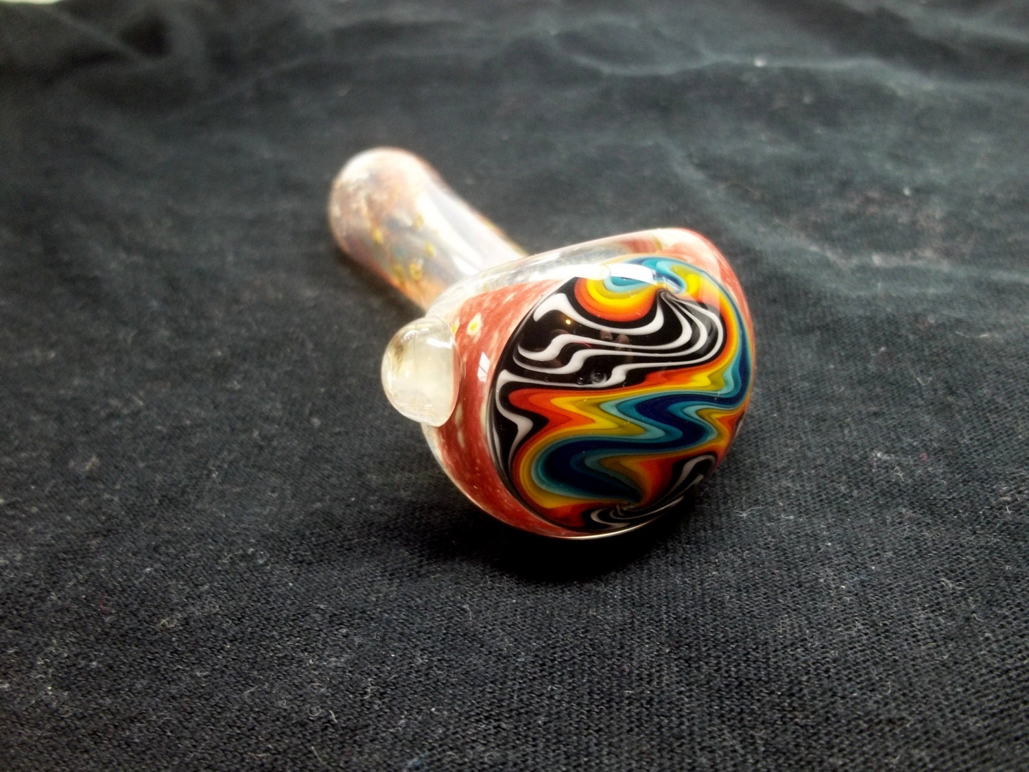 Glass Pipe, Rainbow Reversal Inside Out Color Changing Glass Pipe, READY to SHIP, CGGE Team