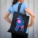 Sprinkle Poodle Tote Black