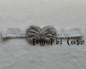 Custom Couture Mink Bow Headband