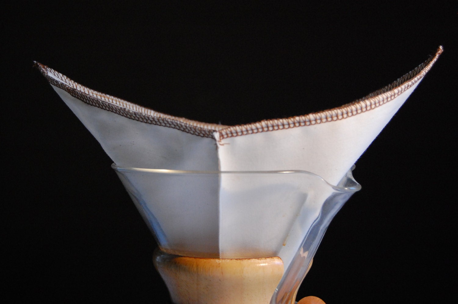 Reusable Coffee Filters - Chemex style (2) made with organic cotton