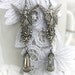 ANGEL DANCE guardian angel earrings, romantic vintage antique inspired fantasy earrings, free gift boxing