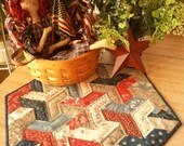 QUILT AMERICANA PATRIOTIC table top quilt  Memorial Day, 4th of July, Flag Day, Labor Day decor
