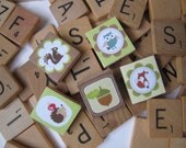 Set of 5 Woodland Creatures Magnets:  Your choice