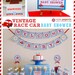 Vintage Red Racing Car Baby Shower Package Personalized MINI Collection Set - PRINTABLE DIY - BS807CA1y