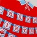 Vintage Red Racing Car Birthday Party - DIY PRINTABLE Happy Birthday Banner - Instant Download - design by venspaperie - PS807CA1e