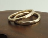 Recycled 14k Gold Band, 14k Gold Stacking Ring, Engagement Band, Eco Friendly, Womens Wedding Band, Half Round Band, 2mm Band