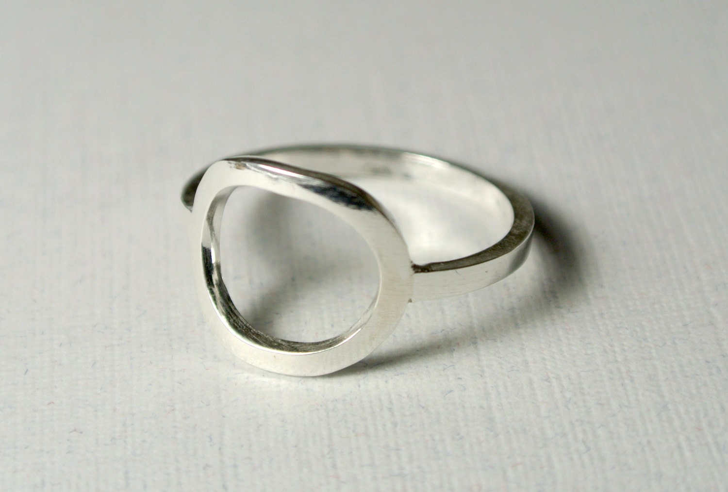 Simple Oval Ring in Silver -- by Anilani