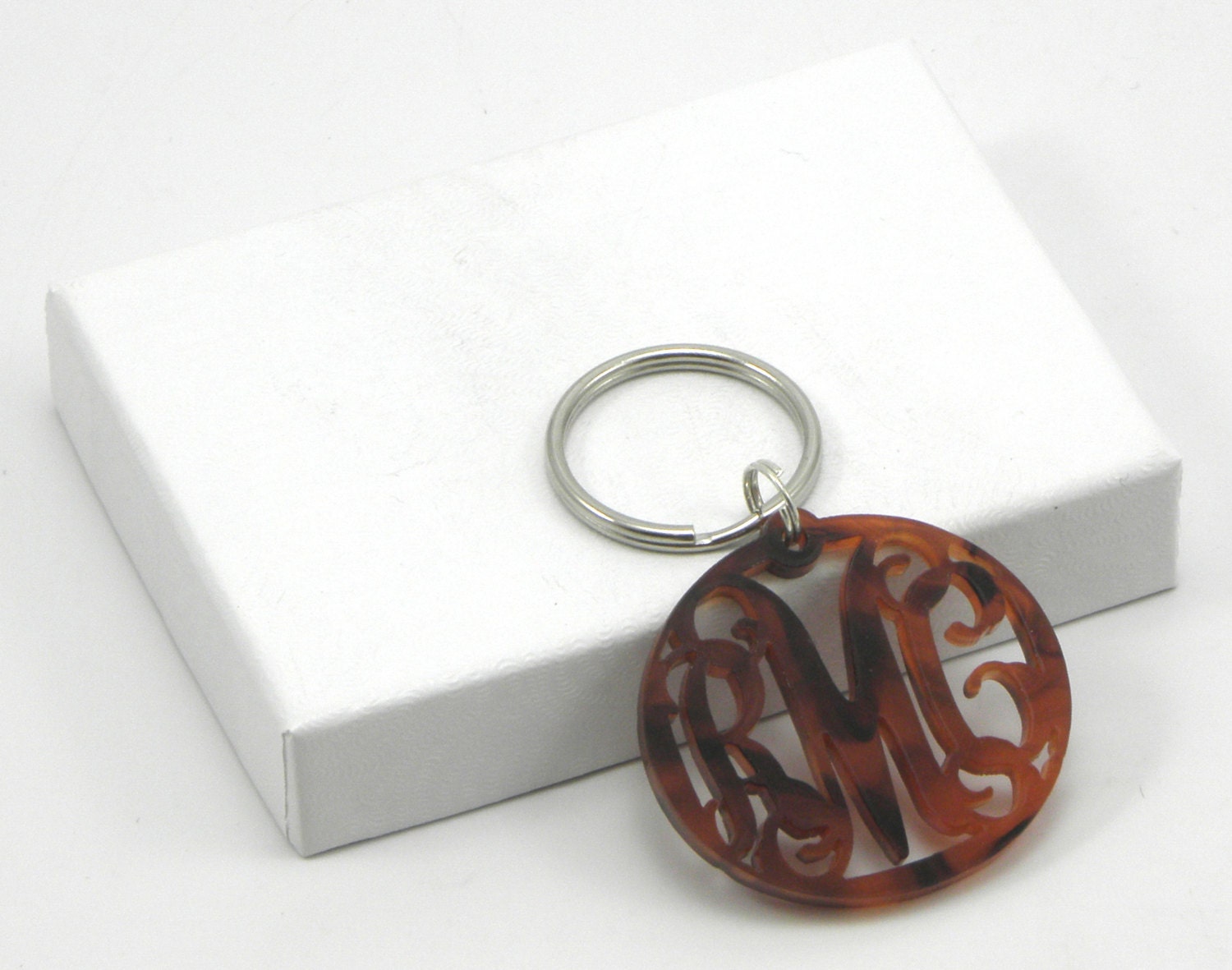 Acrylic Monogram Key Chain