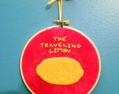 The Traveling Lemon -- Cabin Pressure wall hanging