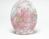 Mozarkite Pastel Pink and Blue Chert Jewelry Stone Cabochon 54 carats