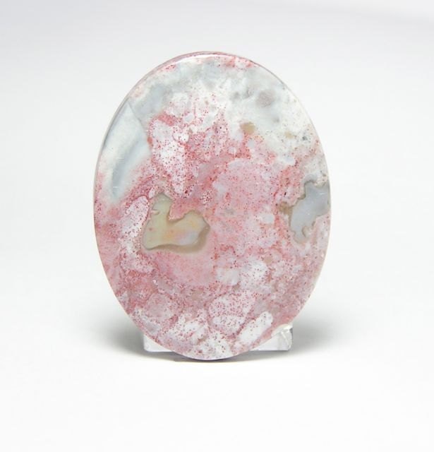 Mozarkite Pastel Pink and Blue Chert Jewelry Stone Cabochon 54 carats