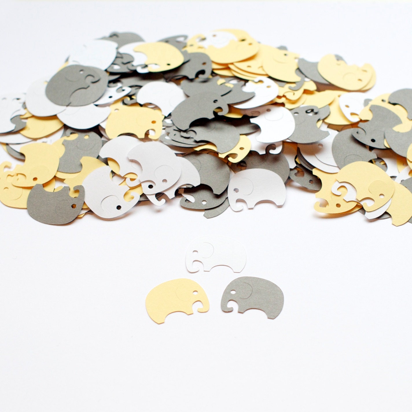 Baby Shower Decoration Elephant Confetti Yellow Gray Il_570xn