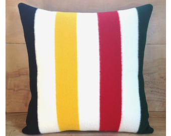 Pillow - Pendleton Wool ..... Cabin - Chic - Camp - Glacier National Park - Stripes