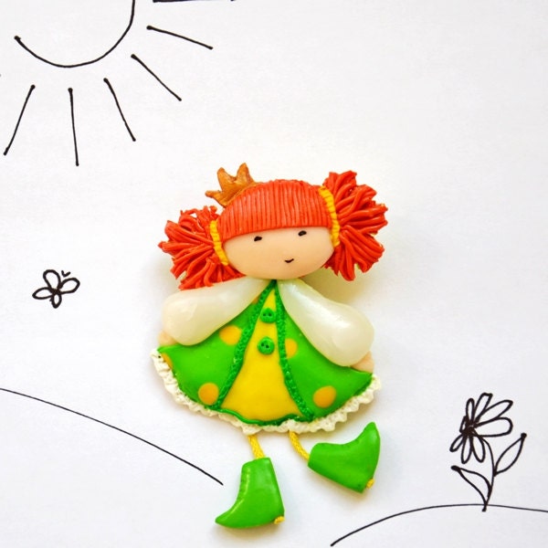 Funny Gift  Brooch Cute Princess