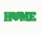 Door mat Home with heart. Welcome mat. Decor your entry. Customizable
