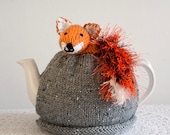 Foxy Tea Cosy Handknitted Tea Cozy
