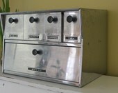 Vintage Atomic Mid Century Bread Box and Canister Set