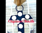 Nautical Wood Anchor door hanger, Beach Decor, Marine Decor