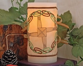 Celtic Knot Brigid's Cross Flameless Candle Wrap