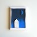 At night, original mixed media 3D wall art, spring home decor