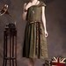 Long Pleated Linen Dress / Handmade Sundress / Cocktail Formal Dress