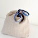 Gift bag - linen - 9x9 inch size