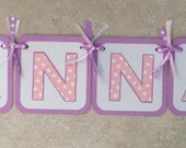 Pastel lady bug name banner