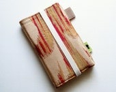 Ikat iphone wallet iphone 5 case iphone 4 linen wallet smartphone case camera case ipod case htc phone case bohemian Ikat design