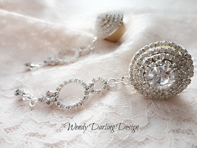 3/4" Organic 'Rhinestone Infinity' Everlasting Dangle Plugs