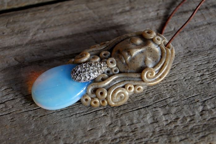 Opalite Goddess Necklace with sparkles