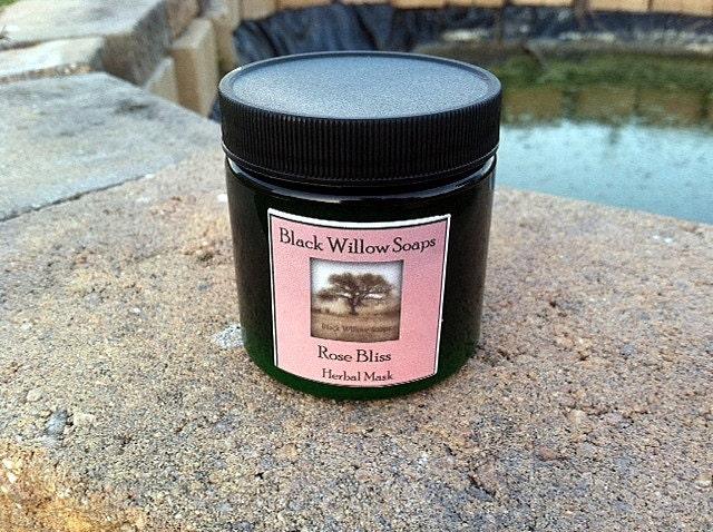 Rose Bliss Herbal Clay Facial Mask, Natural
