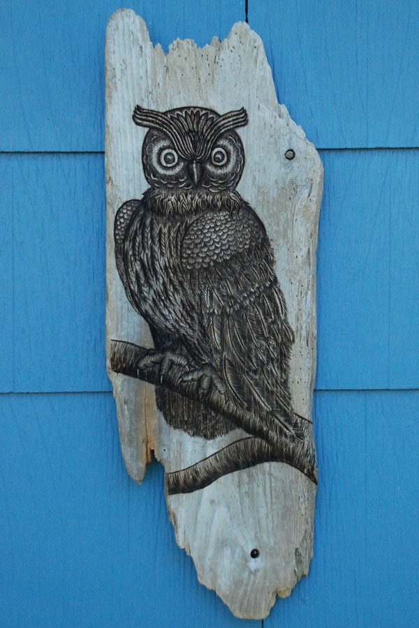 Owl Woodburning