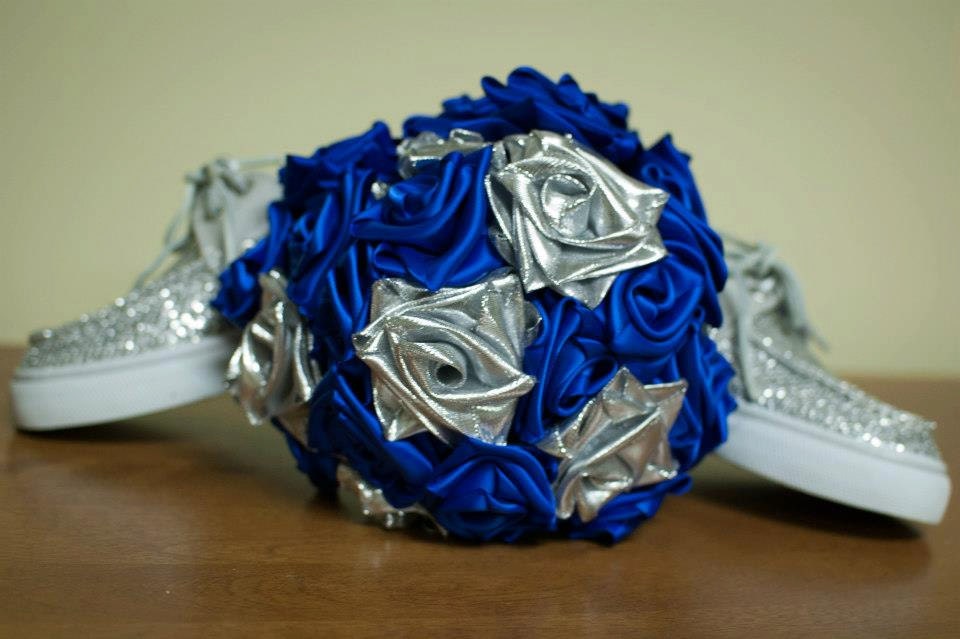 Custom Ribbon Rose Bouquet