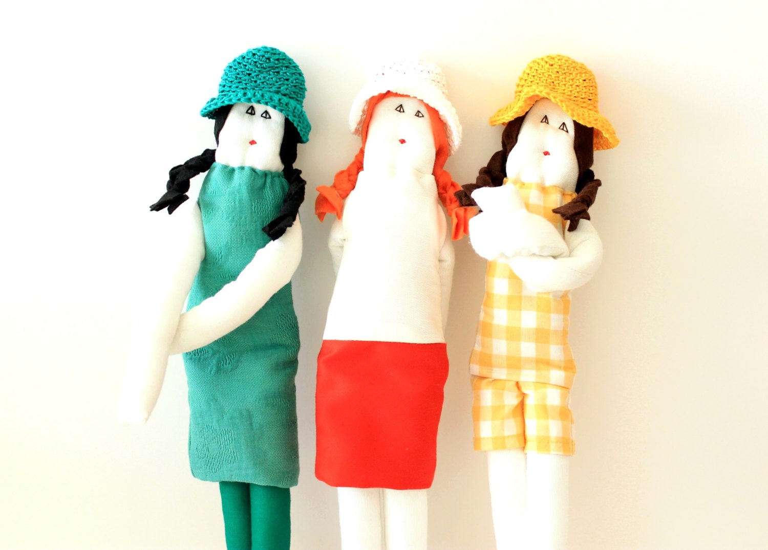 Custom ooak fabric doll Fulana Beltrana Sicrana 16'' rag doll kids soft toy MADE TO ORDER - FulBelSic