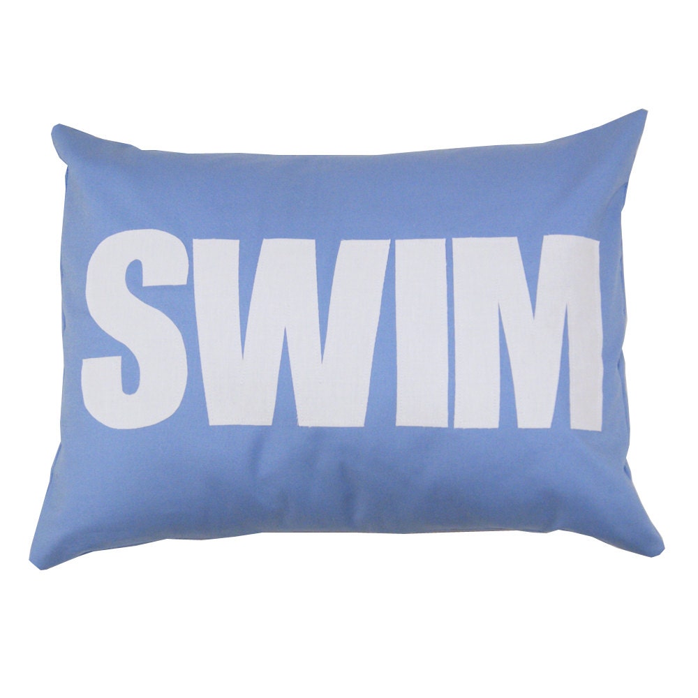Swim Pillow Cover - Beach Pillow Cover - Lake Pillow Cover Il_170x135