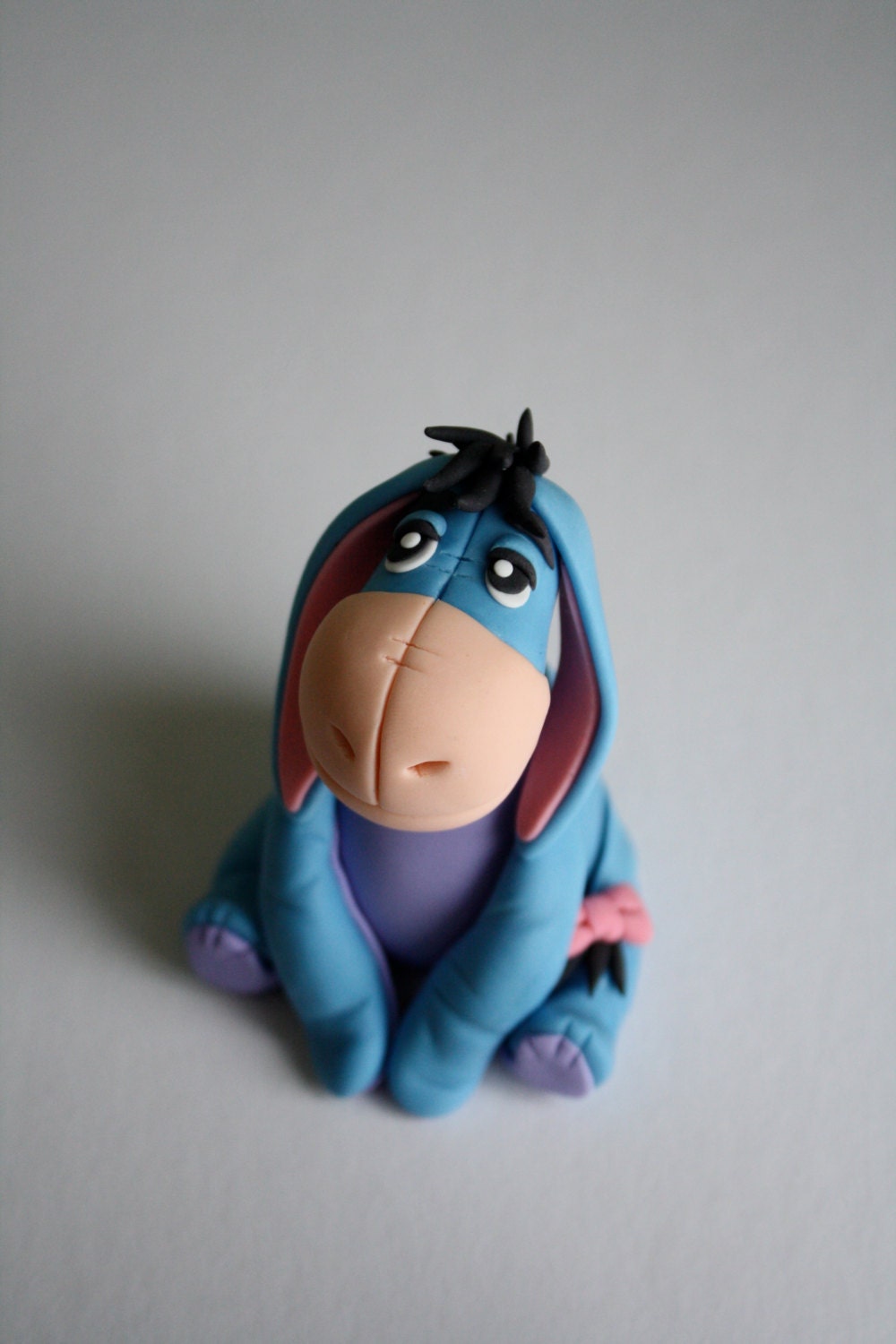 Fondant Eeyore Inspired Cake, Cupcake Topper