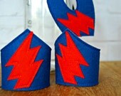 CHILD Felt Super Hero mask and cuff set Halloween costume Photography prop