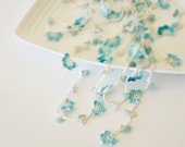 Crochet Necklace, Oya, Mint Flowers, Crochet Jewelry, Handmade Jewellery