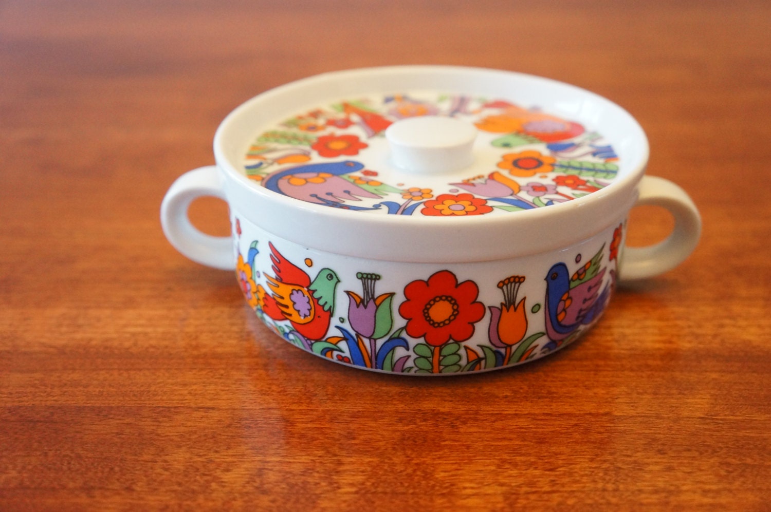 Royal Crown porcelain ovenwear Paradise pattern