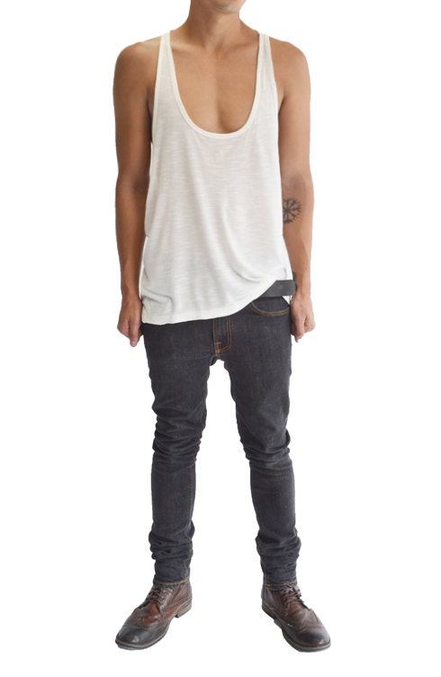 Slimming Straps Muscle Top With Racerback White