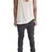 Slimming Straps Muscle Top With Racerback White