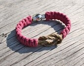 Nautical marline suede bracelet - The Captain's Bracelet