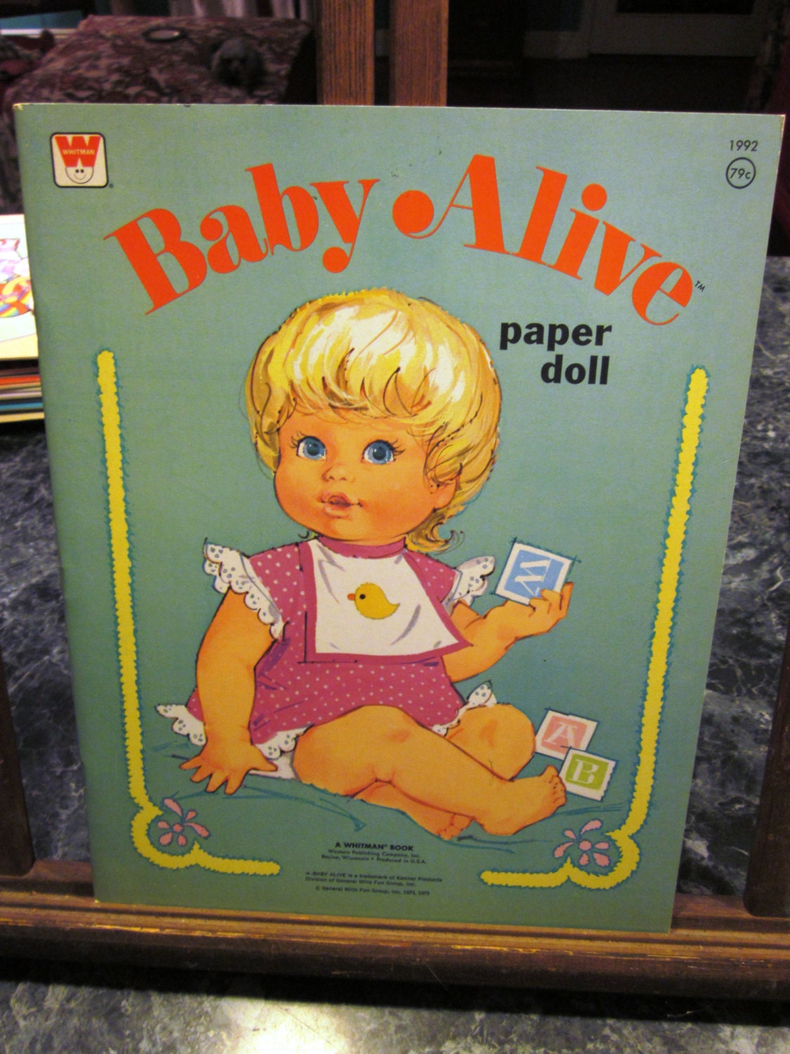 1975 Whitman UNCUT Baby Alive Paper Doll Book