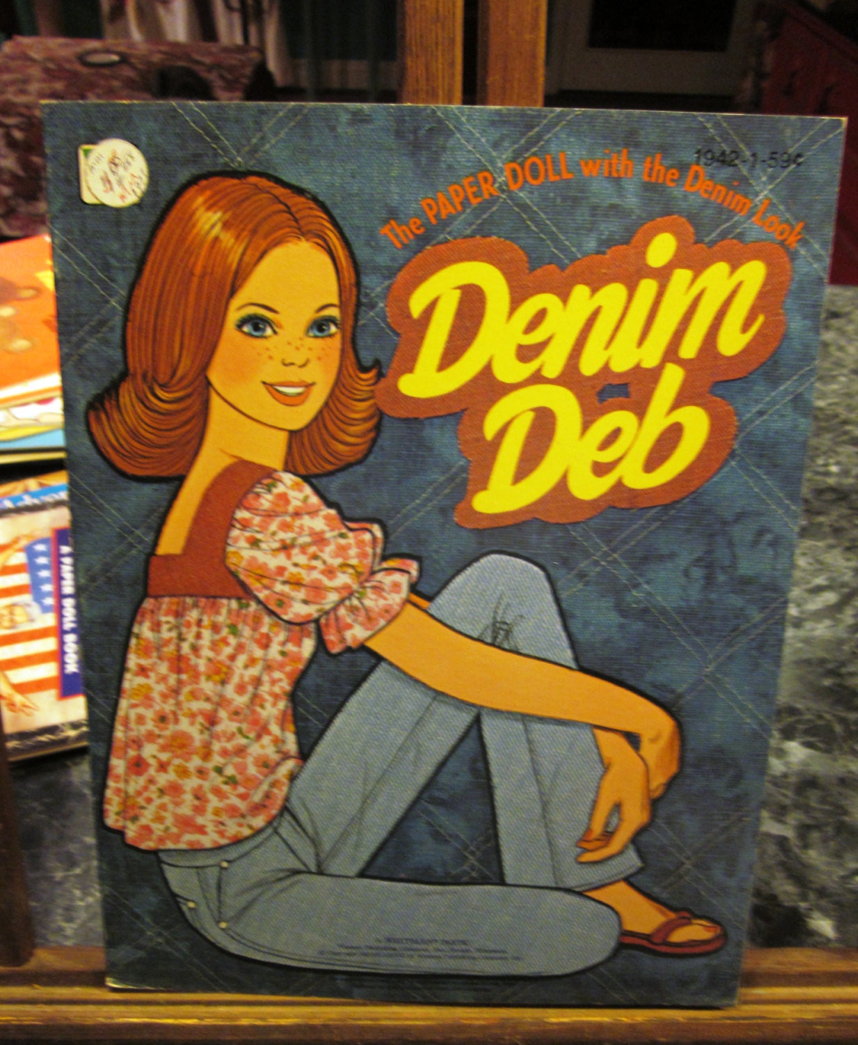 1977 UNCUT Denim Deb Paper Doll Book