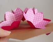 Handmade pop up card for all occasions. Flowers bouquet  in pink color