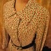 Mad Men Style Quirky "Cocktail Olive" Poly Print Pattern Dress