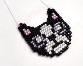 Cute Sparkly Boston Terrier / French Bulldog Necklace - Crystal Encrusted Dog Puppy - Adorable - Furbaby Pet - Frenchie - Ready to Send