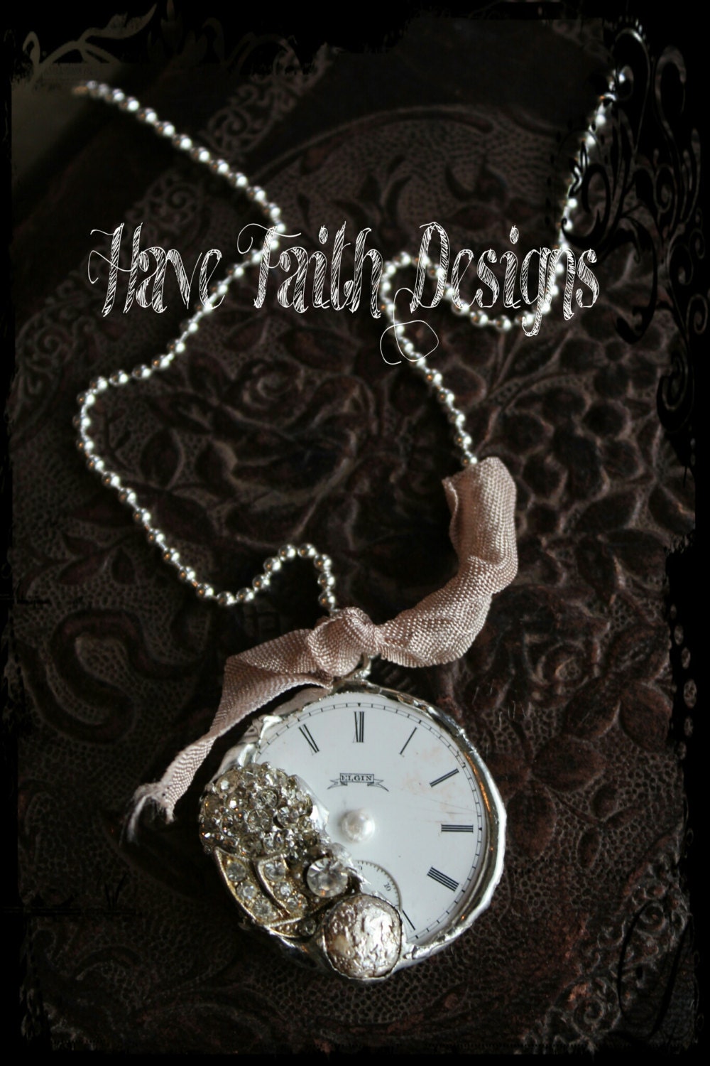 Vintage Timepiece necklace