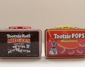 Vintage Rare Mini Miniature Tootsie Roll Midgee Tootsie Pops Lunch Boxes